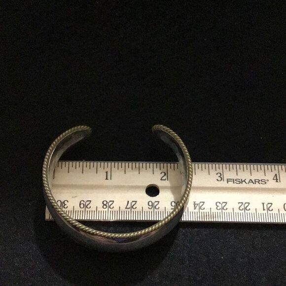 Bracelet, vintage, two tone 925 sterling silver - Picture 5 of 5